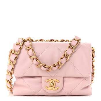 rose clair chanel bag|CHANEL Lambskin Quilted Small Chain Top Handle .